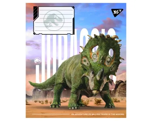 Зошит Yes JURASSIC WORLD ALIVE А5 12 аркушів лінія (767678)