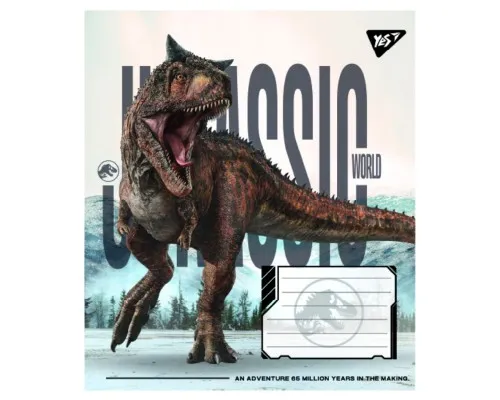 Зошит Yes JURASSIC WORLD ALIVE А5 12 аркушів лінія (767678)