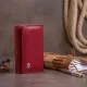 Портмоне ST Leather Зі шкіри Бордове (19333)