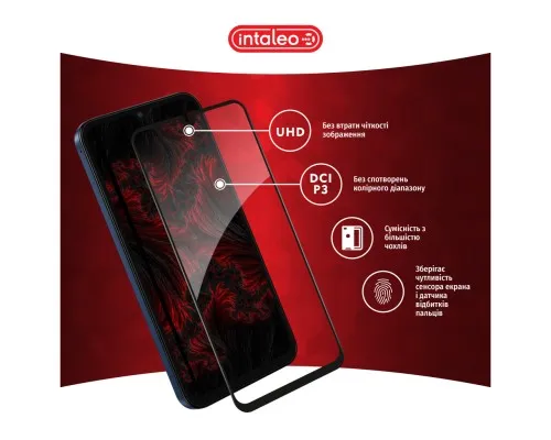 Скло захисне Intaleo Full Glue Samsung M15 Black (1283126591679)