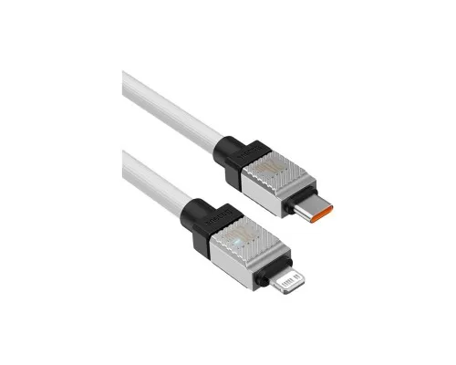 Дата кабель USB-C to Lightning 2.0m CoolPlay Fast Charging 20W white Baseus (CAKW000102)
