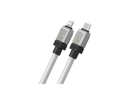 Дата кабель USB-C to Lightning 2.0m CoolPlay Fast Charging 20W white Baseus (CAKW000102)