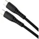 Дата кабель USB-C to USB-C 1.2m 100W Chip Silicon Black Vinga (VCDCCC21012SB)