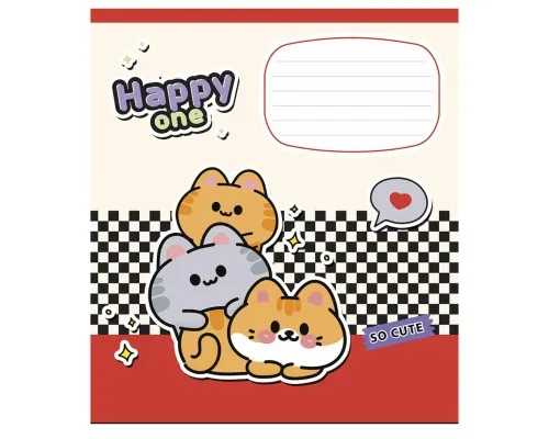 Зошит Школярик Happy one 18 аркушів клітинка (018-3532K)
