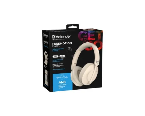 Навушники Defender FreeMotion B485 Bluetooth Beige (63486)