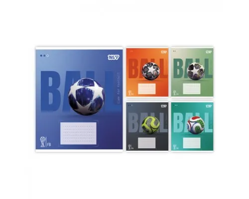 Зошит Yes Ball А5 24 аркуша клітинка (768681)