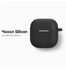 Чохол для навушників BeCover Silicon для OPPO Enco Buds 3 Black (715908)