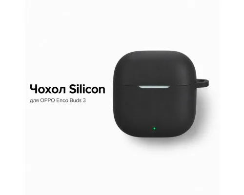 Чохол для навушників BeCover Silicon для OPPO Enco Buds 3 Black (715908)