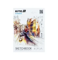 Папір для малювання Kite Скетчбук для робіт олівцями Creative А5, 30 аркушів (K-1277)