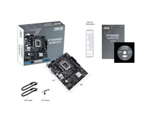 Материнська плата ASUS PRIME H610M-K D4