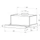 Витяжка кухонна Minola HTL 5714 BL 1100 LED