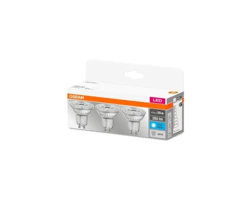 Лампочка Osram Набір 3шт LED PAR16 4.3W (350Lm) 4000К GU10 (4058075818415)