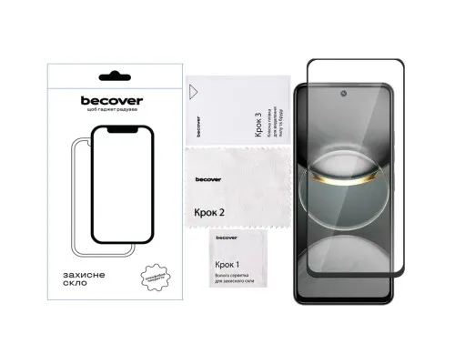 Скло захисне BeCover Tecno Spark 30 Pro (KL7) Black (713080)