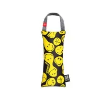 Іграшка для собак WAUDOG Fun з пищалкою "Смайли на чорному" S (629-0181)