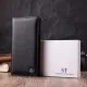 Гаманець ST Leather З натуральної шкіри Чорний (22538)