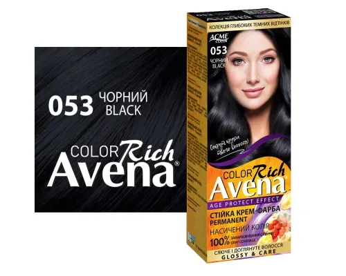 Фарба для волосся Acme Color Avena Rich Color Стійка 053 - Чорний (4823115502636)