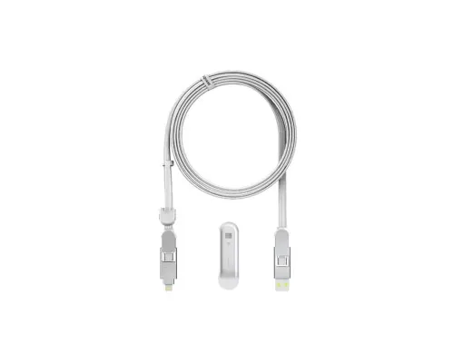 Дата кабель 6in1 inCharge XL 3.0m white Rolling Square (XLL02R)