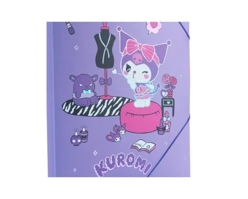 Папка на резинках Kite A4 Kuromi (HK25-247-1)