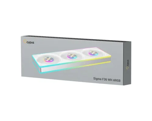 Кулер до корпусу OCYPUS SIGMA F36 ARGB білий (SIGMA-F36-WH3AM00X-GL)