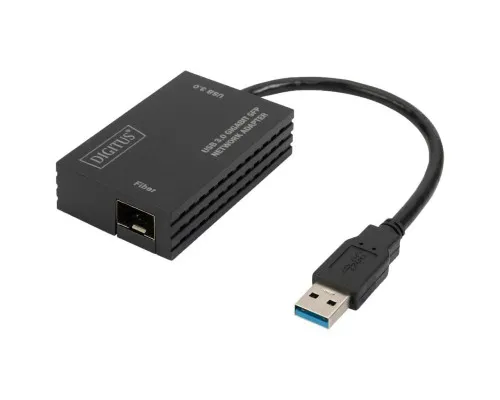 Перехідник USB 3.0 AM to SFP Ethernet 1000Mbps black Digitus (DN-3026)