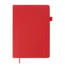 Книга записна Buromax BRIEF L2U , А5, 96 аркушів, лінія, червоний (BM.295204-05)