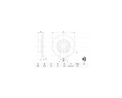 Гальмівний диск Bosch 0 986 479 297