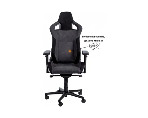 Крісло ігрове GT Racer X-8005 Dark Gray/Black Suede