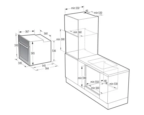 Духова шафа Gorenje BOS6747A01BG