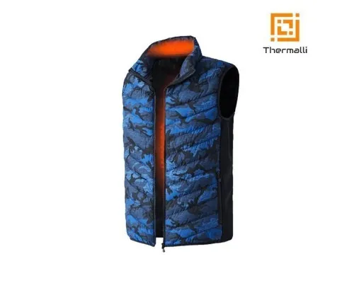 Жилет з підігрівом Thermalli La Norma синій комуфляж M (40880003M)