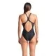 Купальник Arena Blue Flowers Swimsuit V Back 009027-850 синій, чорний 38 (3468337506430)