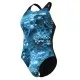 Купальник Arena Blue Flowers Swimsuit V Back 009027-850 синій, чорний 38 (3468337506430)