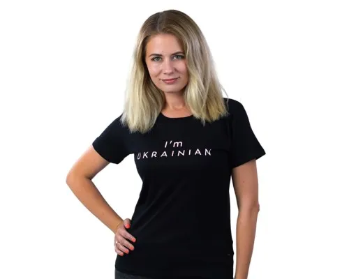Футболка Sol's Imperial Women 190 I'am Ukrainian чорний XL (11502309/138XL)