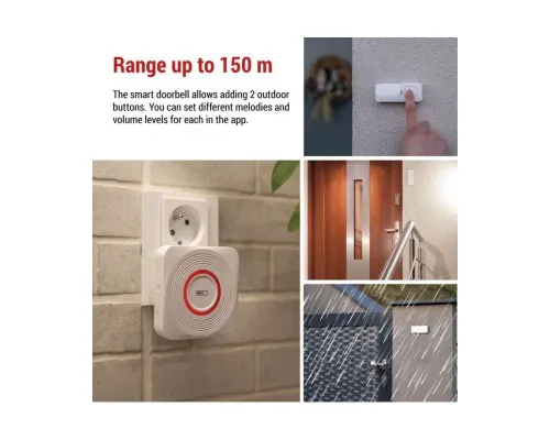 Дверний дзвінок EMOS бездротовий EMOS P5735WS WiFi (P5735WS)