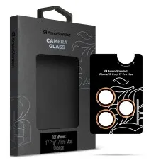 Скло захисне Armorstandart for Camera Supreme BI Apple iPhone 17 Pro / 17 Pro Max Orange (ARM86440)