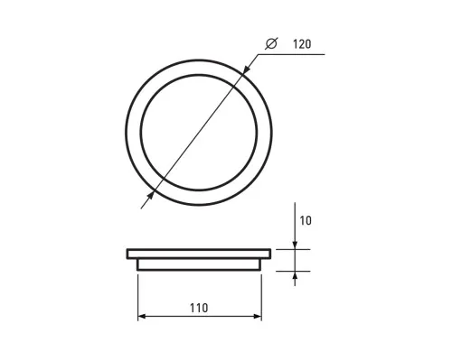 Світильник Eurolamp Downlight 6W 4000K (LED-DLR-6/4)