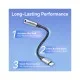 Перехідник Lightning to 3.5mm 0.1m cotton braided aluminum gray Vention (BMBHA)