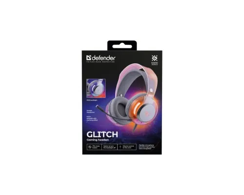 Навушники Defender Glitch RGB USB White (62490)
