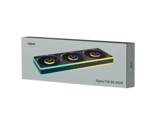 Кулер до корпусу OCYPUS SIGMA F36 ARGB чорний (SIGMA-F36-BK3AM00X-GL)