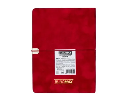 Тижневик Buromax недатований VELOUR, A5, червоний, штуч.шкіра, 336 сторінок (BM.20770-05)