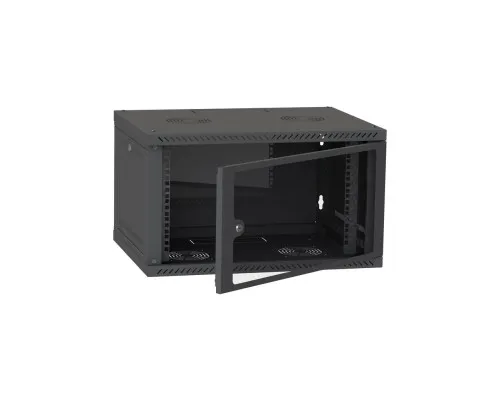 Шафа настінна Ipcom 6U, 600*600, RAL9005 (СН-6U-060х060-ДС-9005)