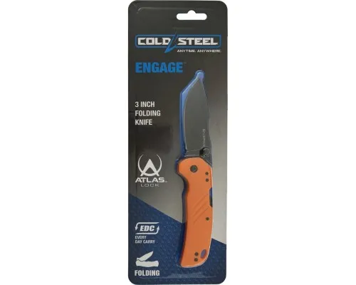 Ніж Cold Steel Engage 3" Drop Point Orange (блістер) (CS-FL-30DPLD-BOZ)