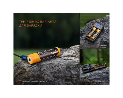 Акумулятор Fenix 18650 (3400 mAh) Type-C (ARB-L18-3400U-V30)