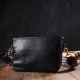 Сумка Vintage На плече з натуральної шкіри Чорна (22080)