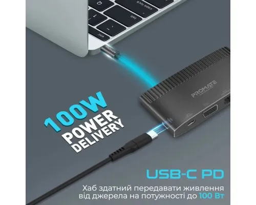 Концентратор Promate USB Hub 6 ports mediahub-c6.black (mediahub-c6.black)