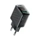 Зарядний пристрій Acefast 2xUSB 30W (USB-C+USB-A) Gan A98 Black (6974316283263)