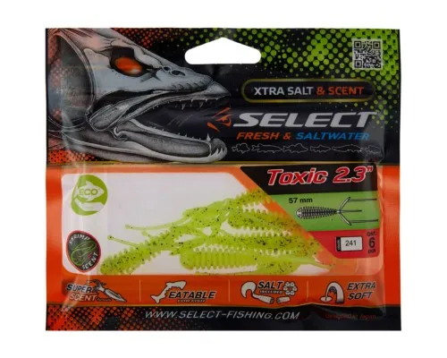 Силікон рибальський Select Toxic 2.3" 241 (6 шт/уп) (1870.73.24)