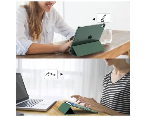 Чохол до планшета BeCover Tri Fold Hard Apple iPad 10.9" (2022/2024)/iPad (А16) 2025 11" Dark Green (713319)