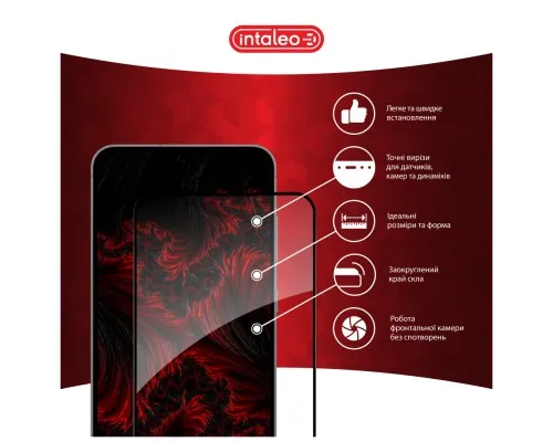Скло захисне Intaleo Full Glue Samsung S24 FE Black (1283126594854)