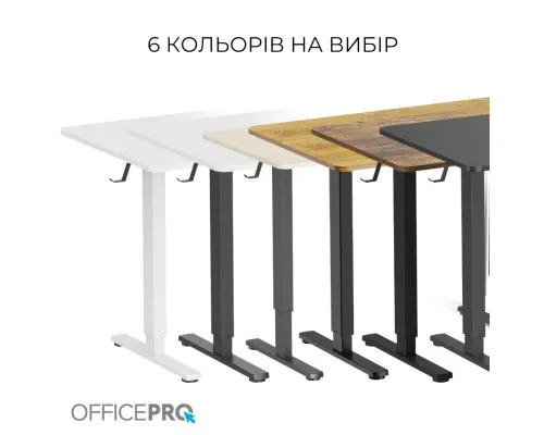 Комп'ютерний стіл OfficePro ODE1470LWB Light Wood/Black (ODE1470LWB)