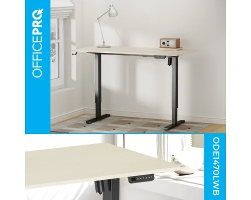 Комп'ютерний стіл OfficePro ODE1470LWB Light Wood/Black (ODE1470LWB)